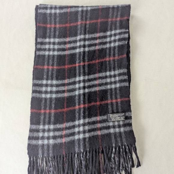 Auth Burberry's Unisex Lambswool Scarf Blue - Classic Plaid - Picture 1 of 5